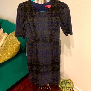 Blue/black plaid dress by Betsey Johnson